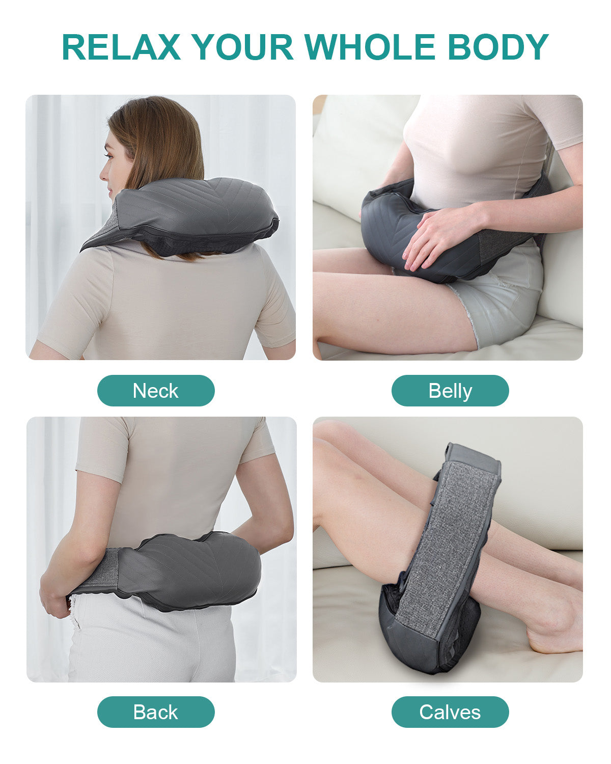 NEKTECK - CORDLESS NECK AND BACK MASSAGER