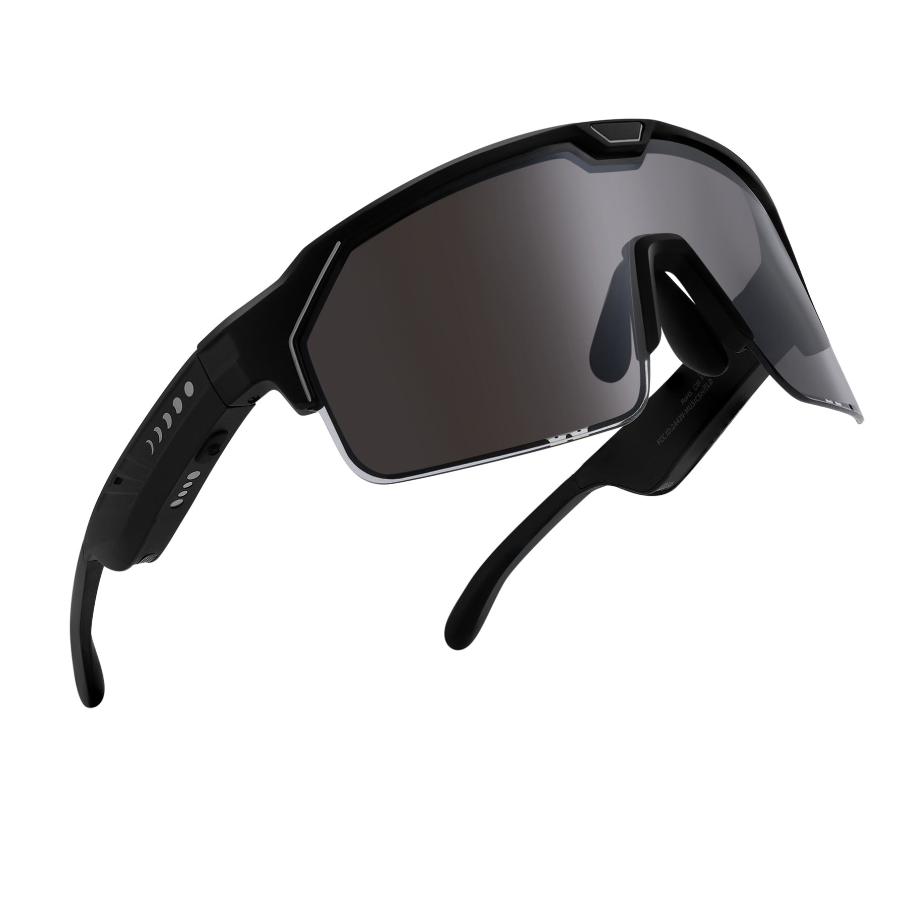 CHAMELO - SPORT MUSIC SHIELD SLIDER HVL SMOKE MATTE BLACK