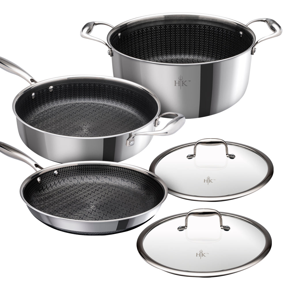 HELL'S KITCHEN - HYBRID 5 PC COOKWARE SET