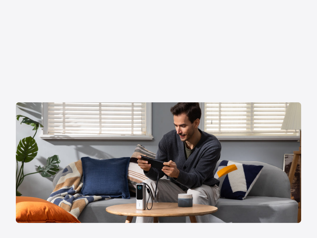 ANKER - LAPTOP POWER BANK (25K, 165W, BUILT-IN AND RETRACTABLE CABLES)