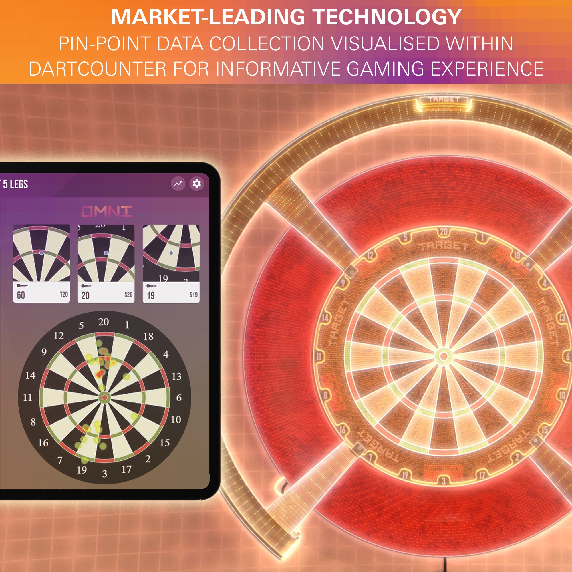 TARGET DARTS - OMNI ULTIMATE HOME BUNDLE AUTO SCORING SYSTEM DARTBOARD