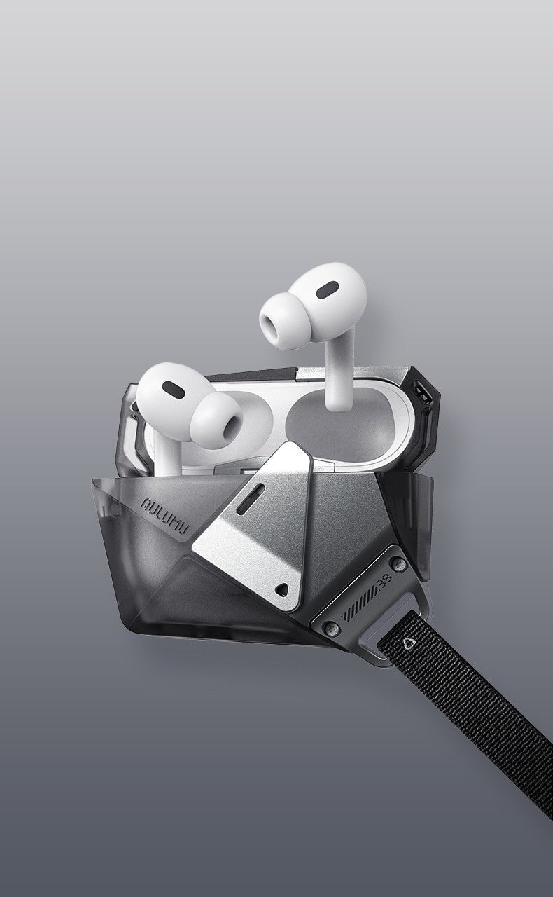 A39 GEOMETRIC CASE FOR AIRPODS PRO 3 | LOCK & LANYARD,