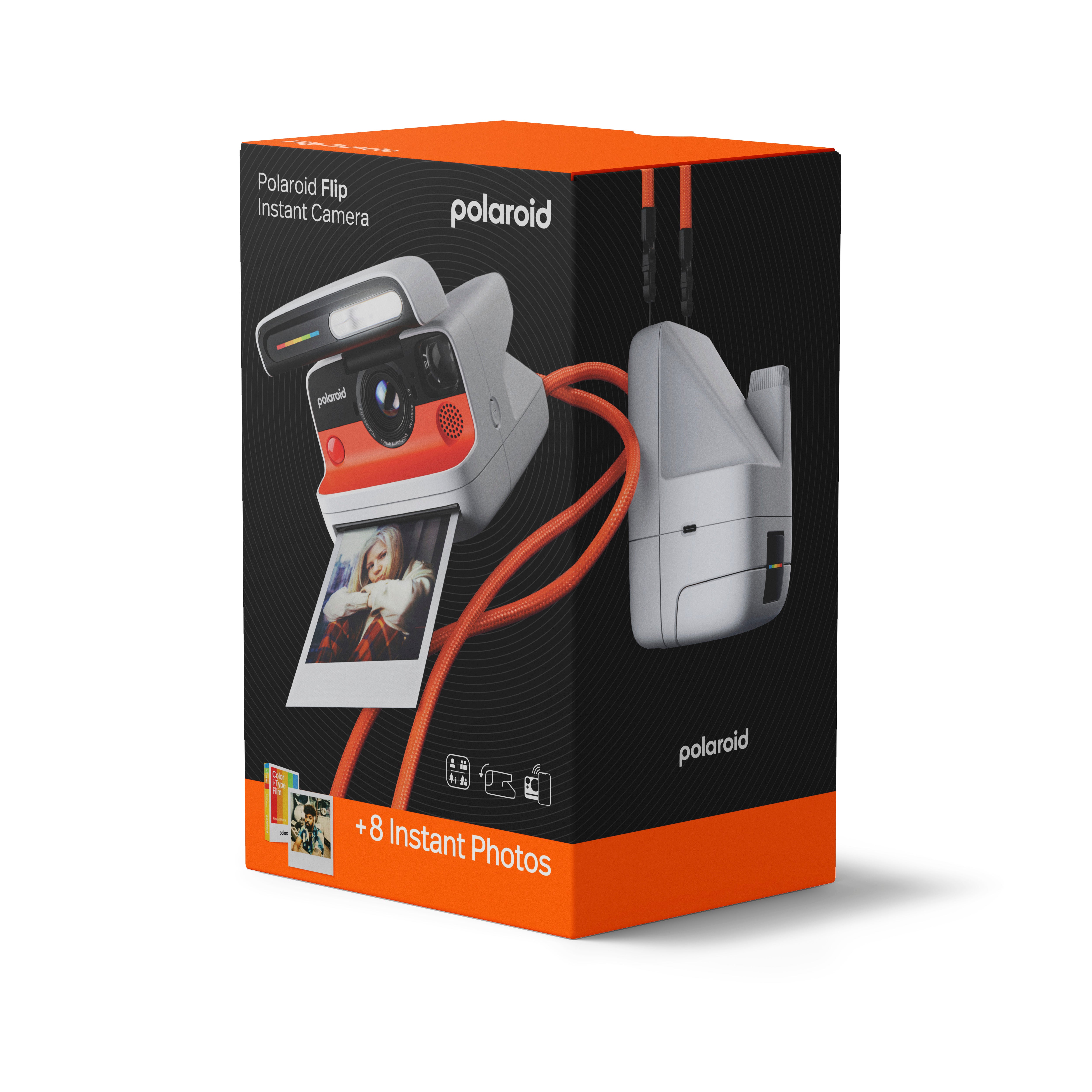 POLAROID - FLIP WHITE COLOR FILM BUNDLE (8 PHOTOS)