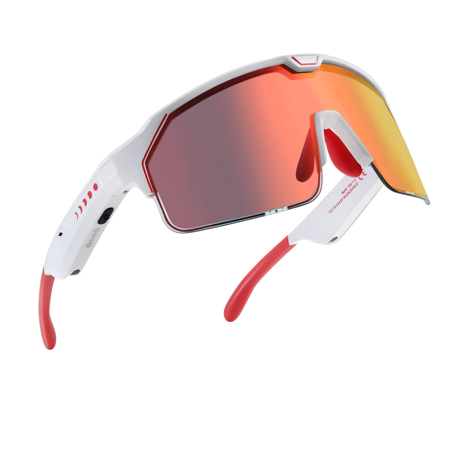 CHAMELO - MUSIC SHIELD SLIDER HVL FIRE (RED MIRROR) WHITE