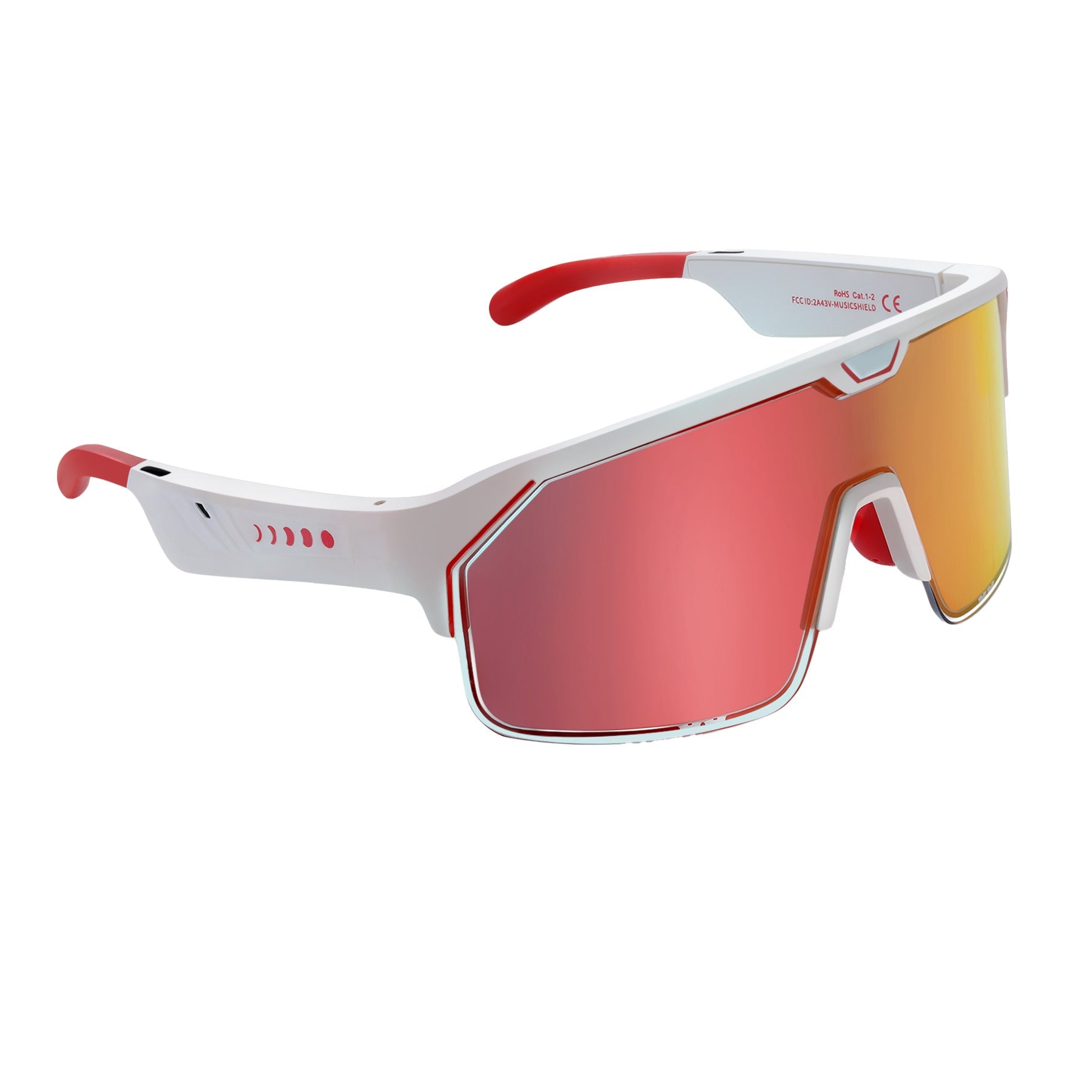 CHAMELO - MUSIC SHIELD SLIDER HVL FIRE (RED MIRROR) WHITE