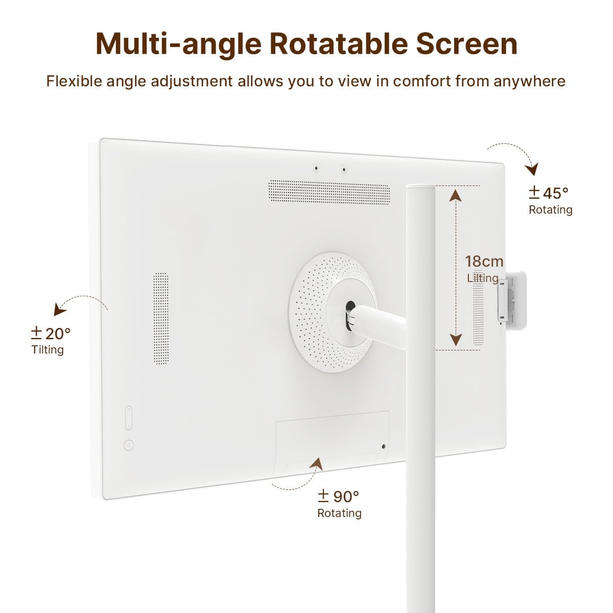 COZYLA 32" ROLLABLE TABLET TV & FAMILY HUB