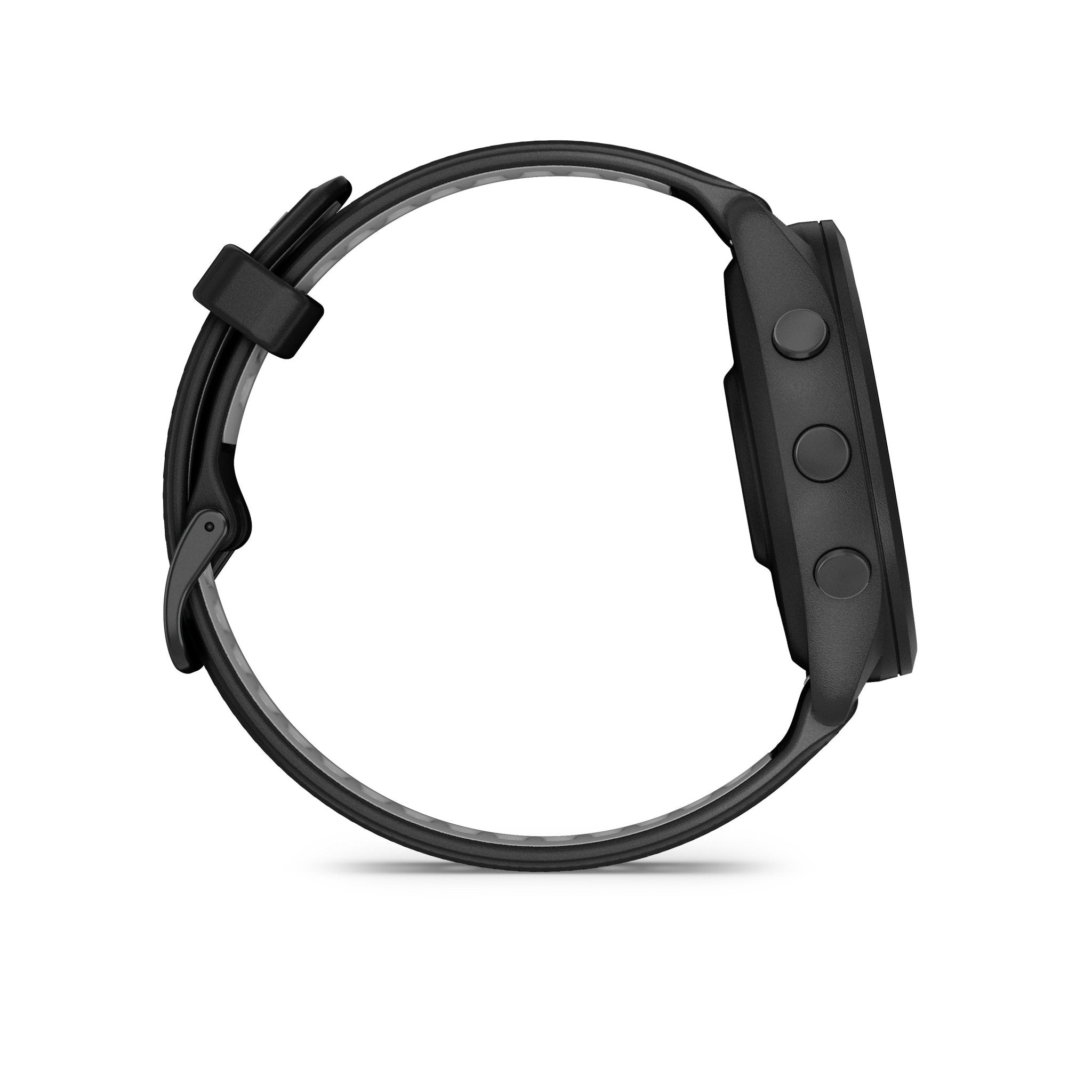 GARMIN - FORERUNNER 265, BLACK BEZEL AND CASE WITH BLACK/POWDER GRAY SILICONE BAND