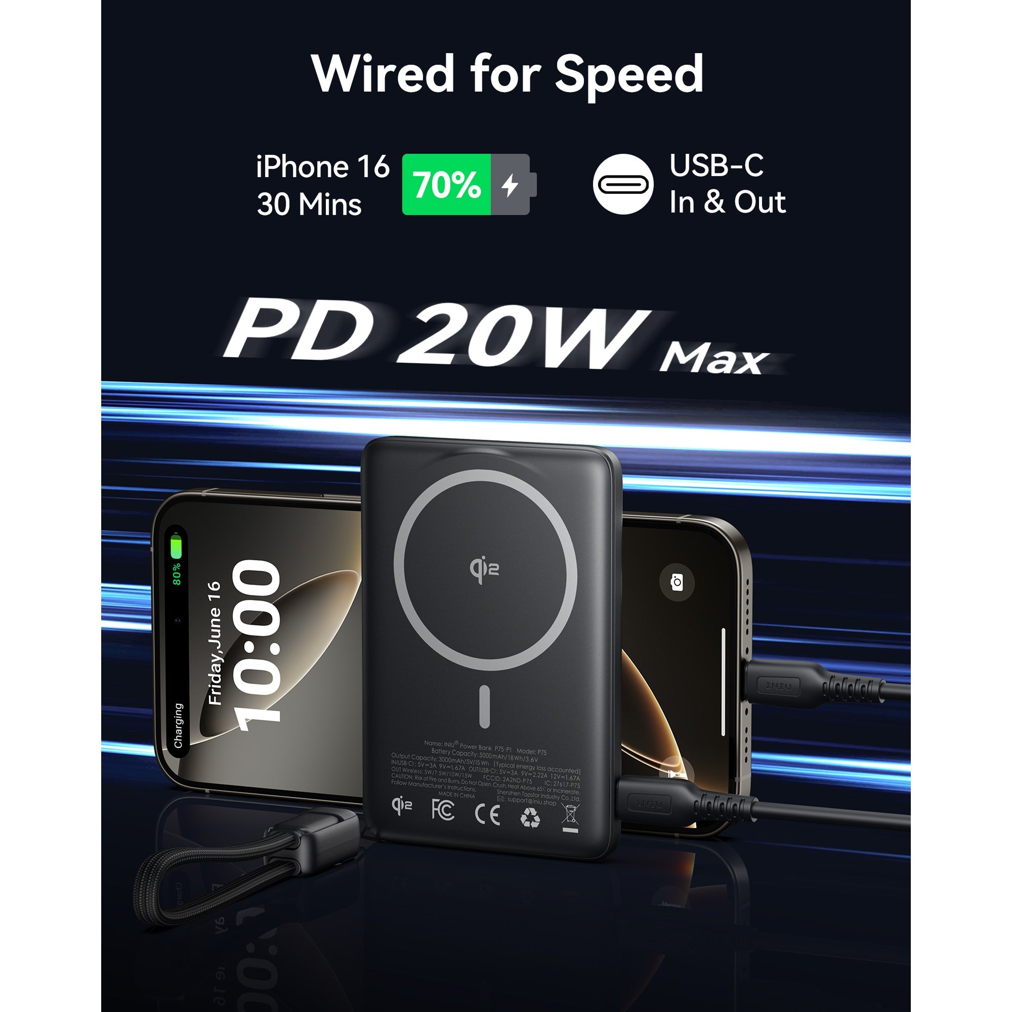 INIU - MAGPRO SLIM 5K