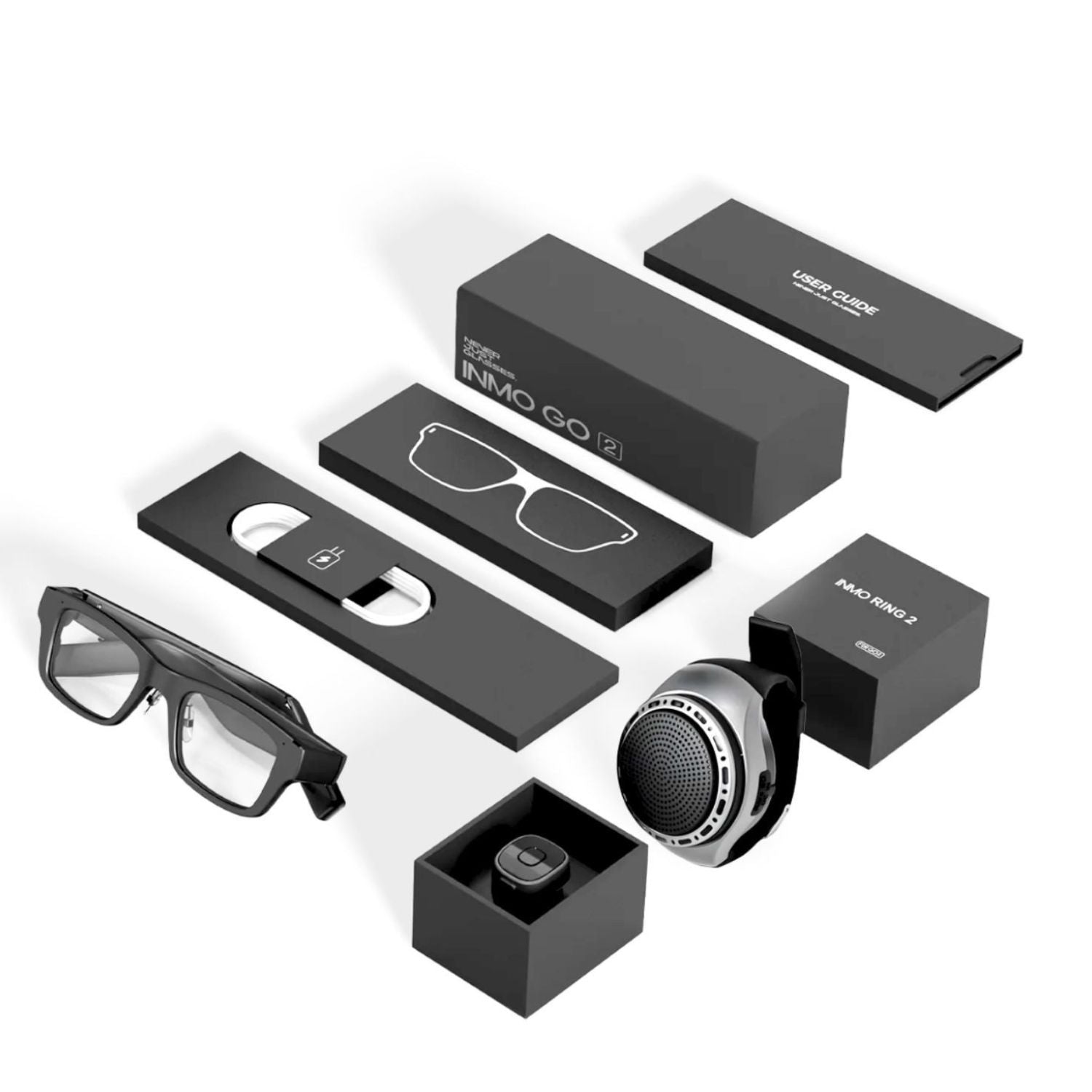 ITOURTRANSLATORITOUR - TRANSLATOR GO2 AR GLASSES WITH AI - POWERED 127 - LANGUAGE TRANSLATION & SPEAKER WATCH