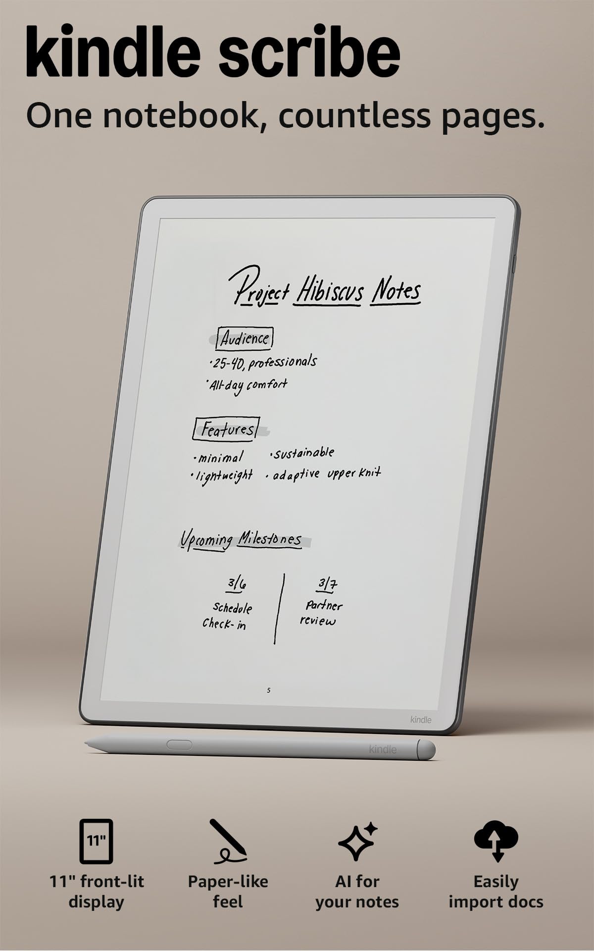 KINDLE SCRIBE COLORSOFT 32GB 11" GRAPHITE