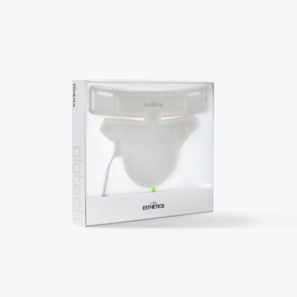 LED ESTHETICS - GLOTECH COLLAR - RED LIGHT NECK & CHEST RENEWAL MASK
