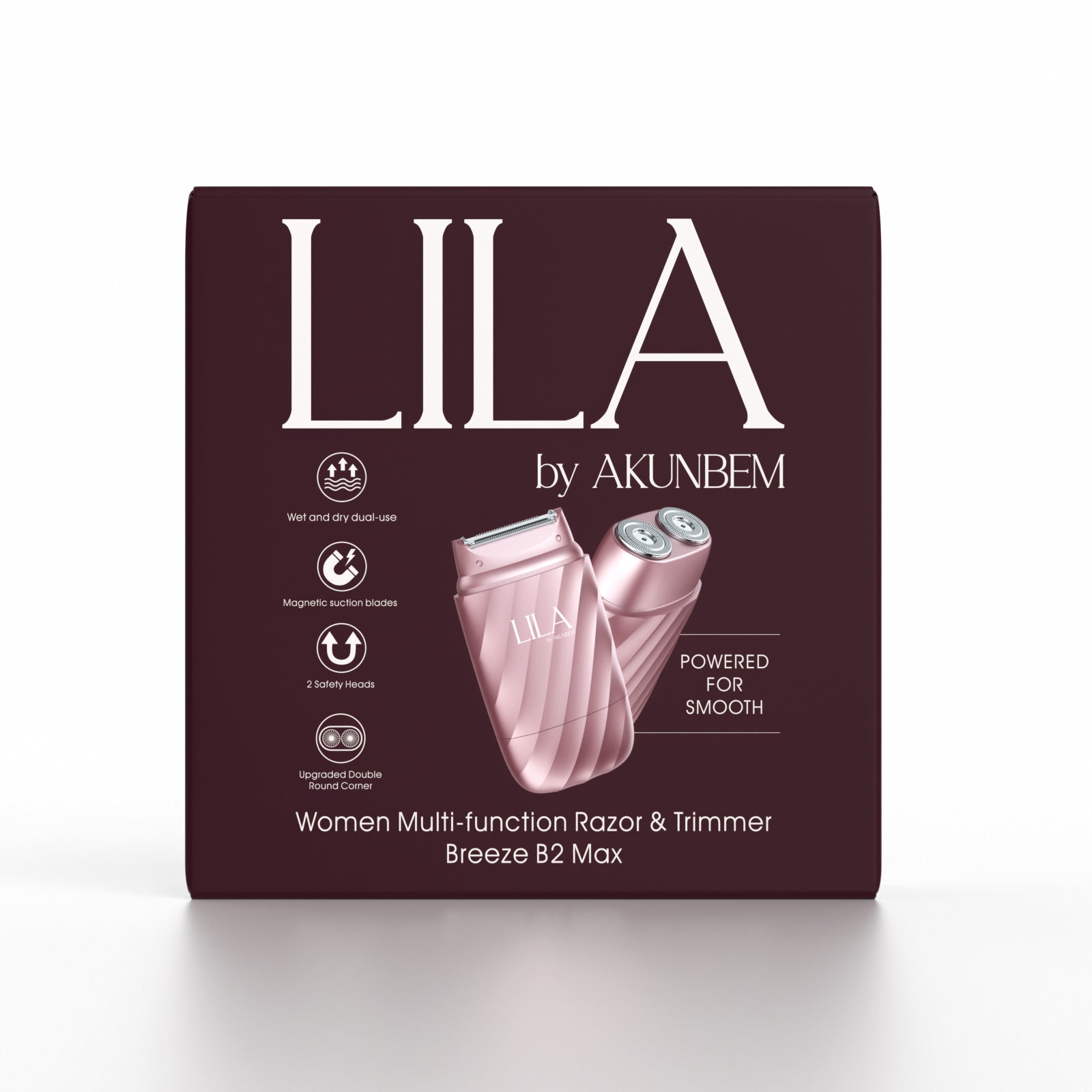 LILA BY AKUNBEM - WOMEN MULTI - FUNCTION RAZOR & TRIMMER BREEZE B2 MAX/ADOPT