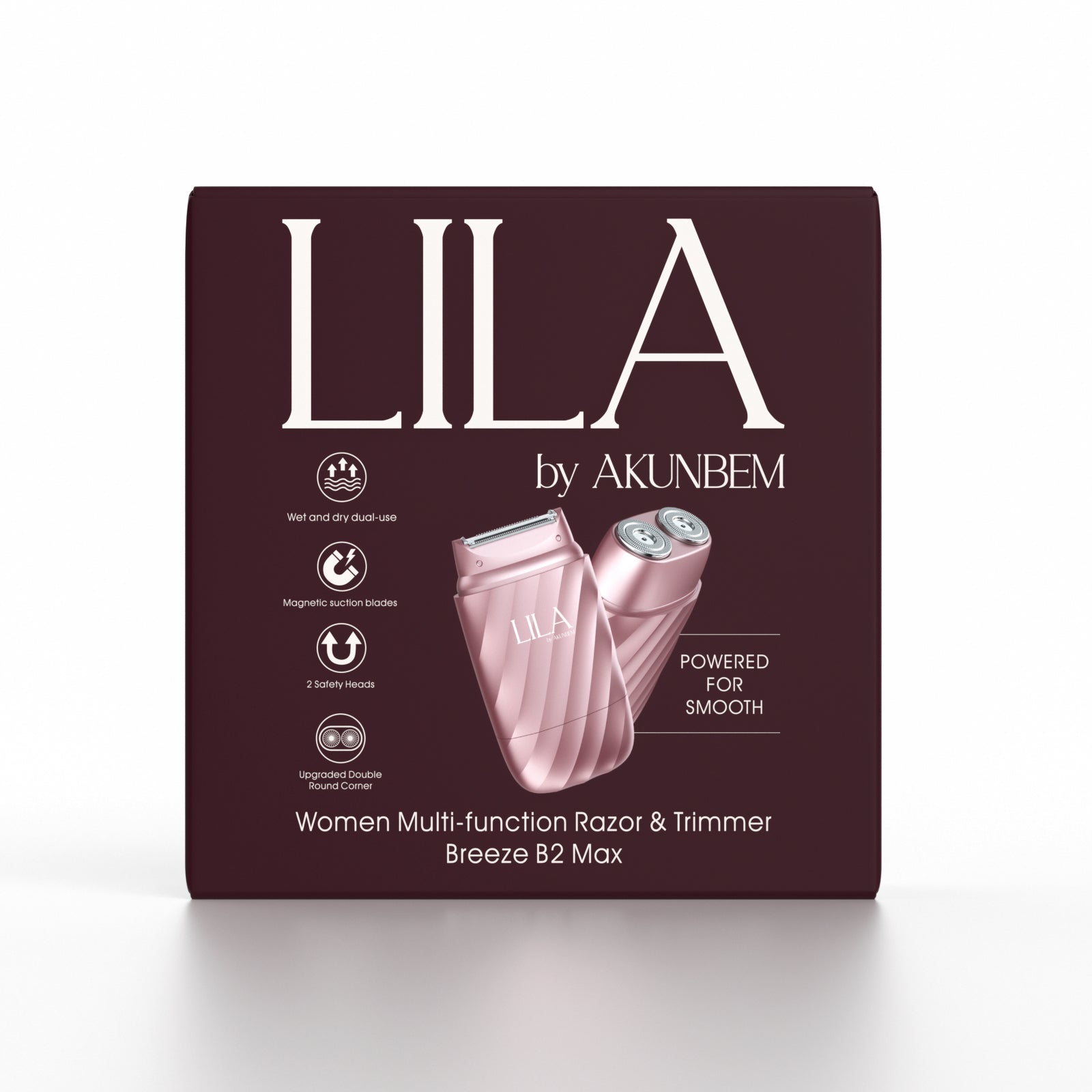 LILA BY AKUNBEM - WOMEN MULTI - FUNCTION RAZOR & TRIMMER BREEZE B2 MAX/ADOPT