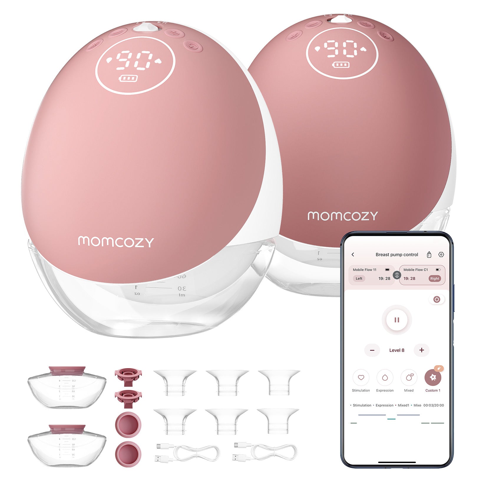 MOMCOZY - 5 - INCH DUAL - MODE SMART BABY MONITOR