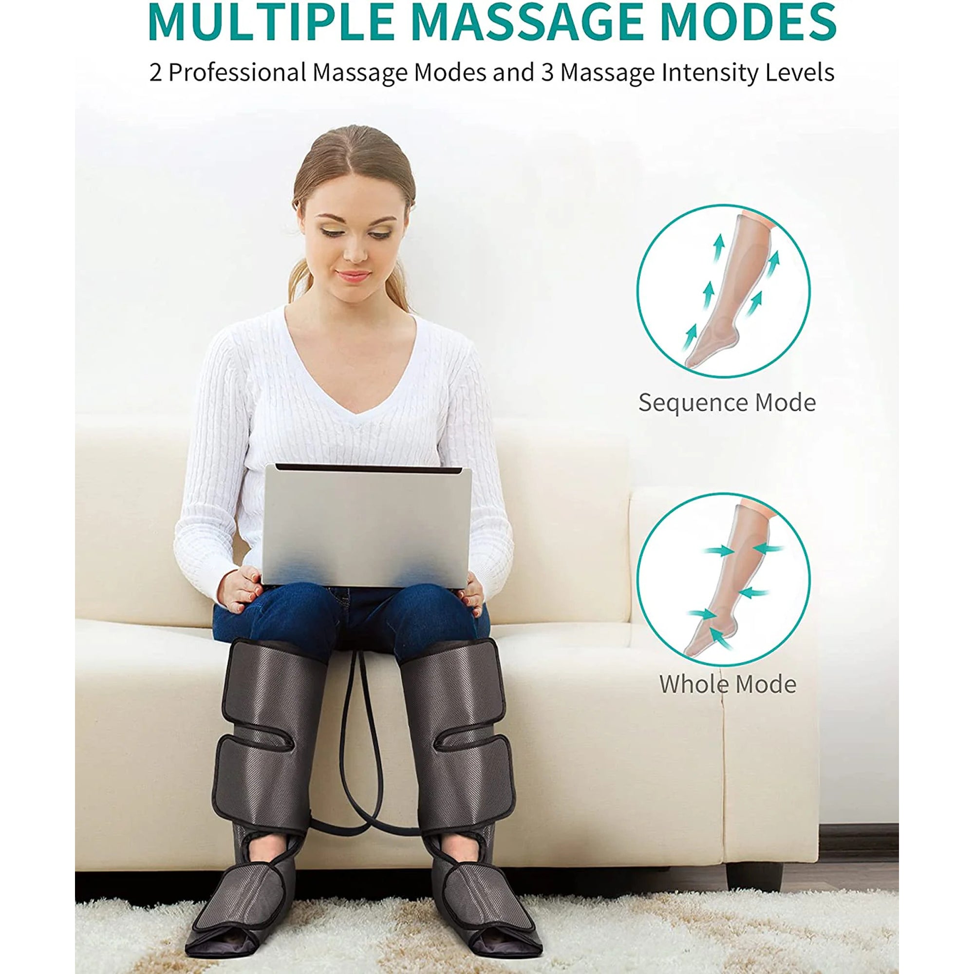 NEKTECK - LEG MASSAGER WITH AIR COMPRESSION