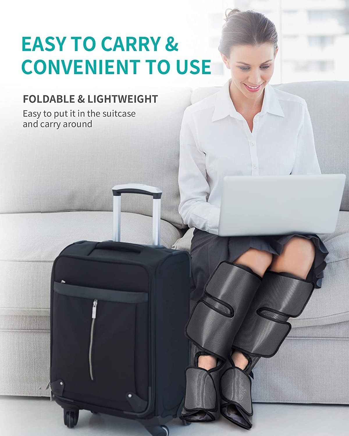 NEKTECK - LEG MASSAGER WITH AIR COMPRESSION
