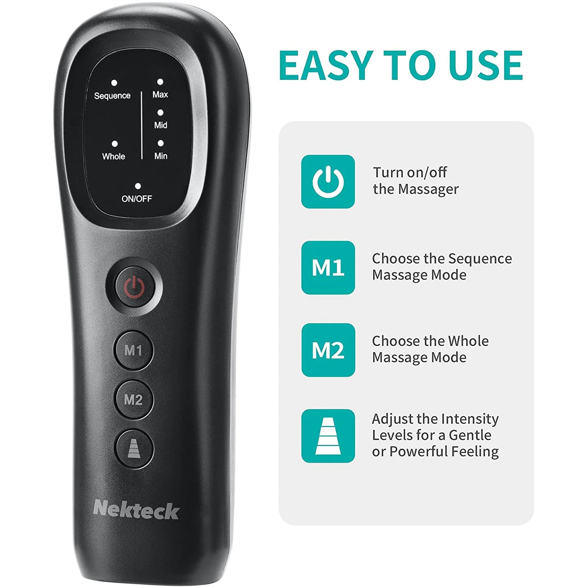 NEKTECK - LEG MASSAGER WITH AIR COMPRESSION