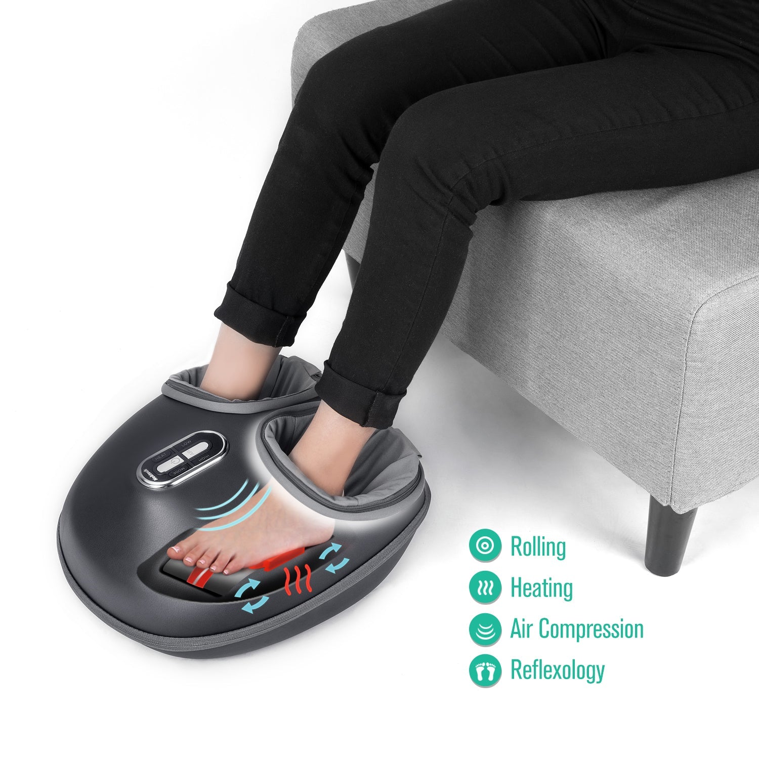 NEKTECK - SHIATSU FOOT MASSAGER MACHINE WITH SOOTHING HEAT