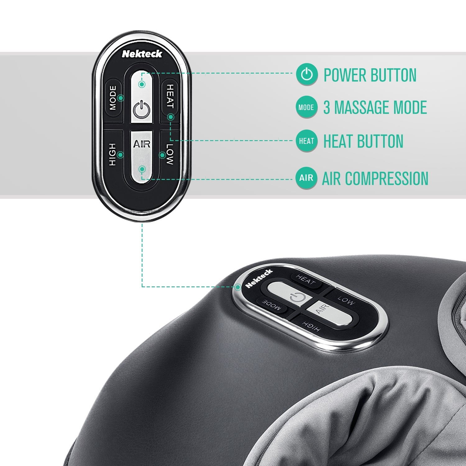 NEKTECK - SHIATSU FOOT MASSAGER MACHINE WITH SOOTHING HEAT