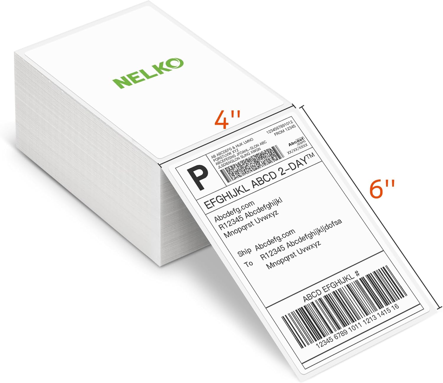 NELKO - WHITE 4x6 INCH 500 SHEETS/FOLDED PAPER