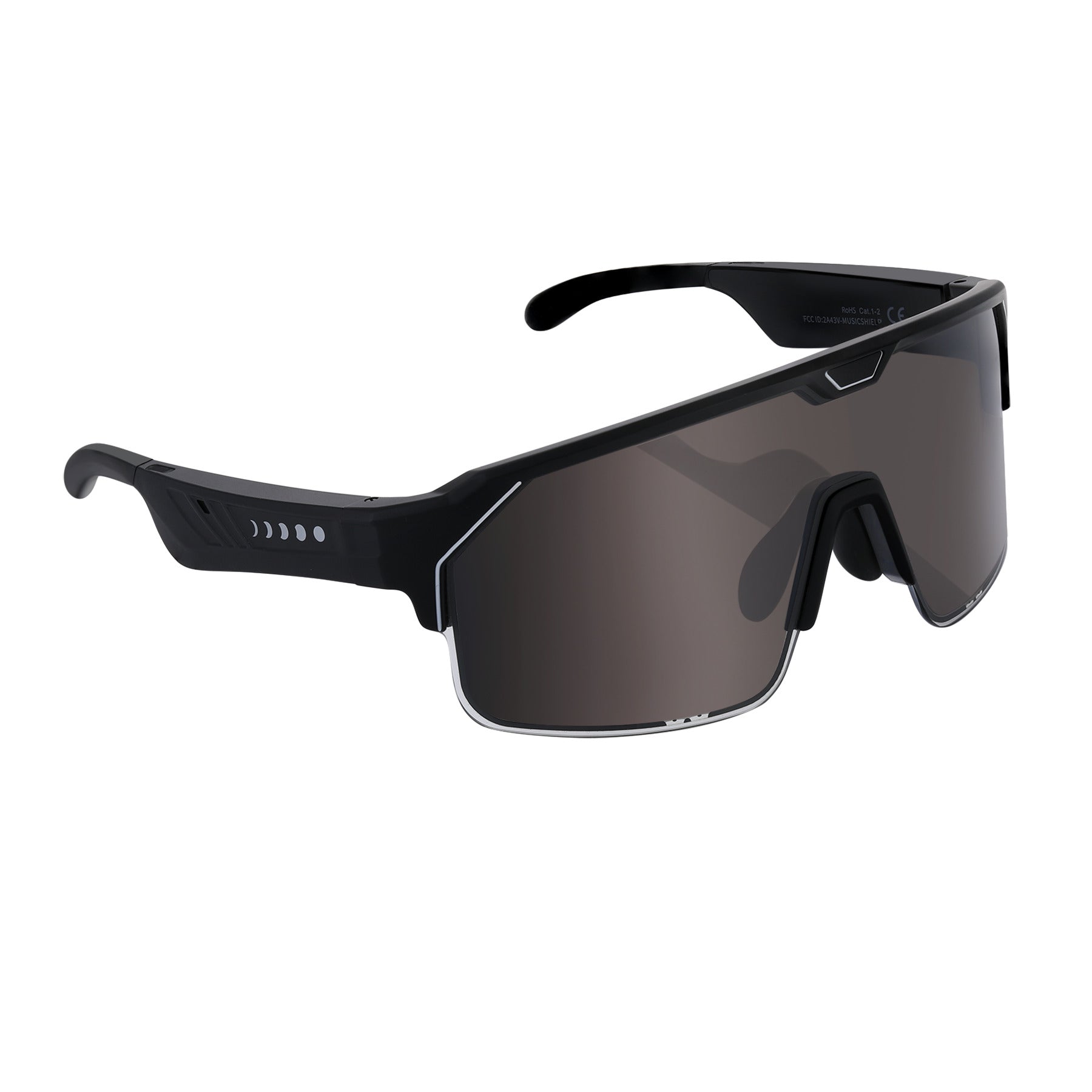 CHAMELO - SPORT MUSIC SHIELD SLIDER HVL SMOKE MATTE BLACK