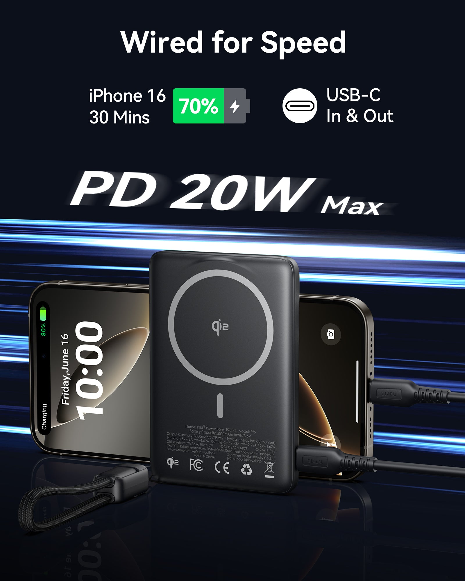 INIU - MAGPRO SLIM 5K