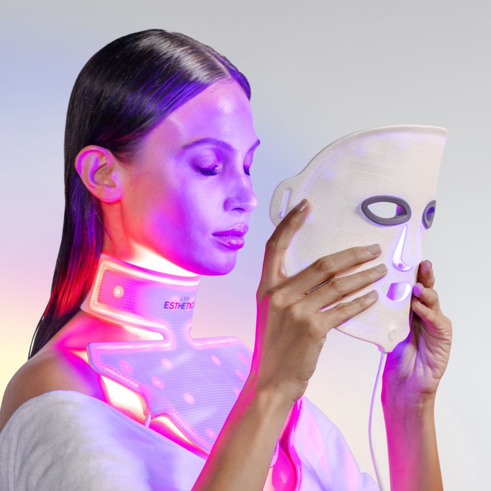 LED ESTHETICS - GLOTECH MASK PRO - LED THERAPY ANTI-AGING & SKIN-CLEARING MASK