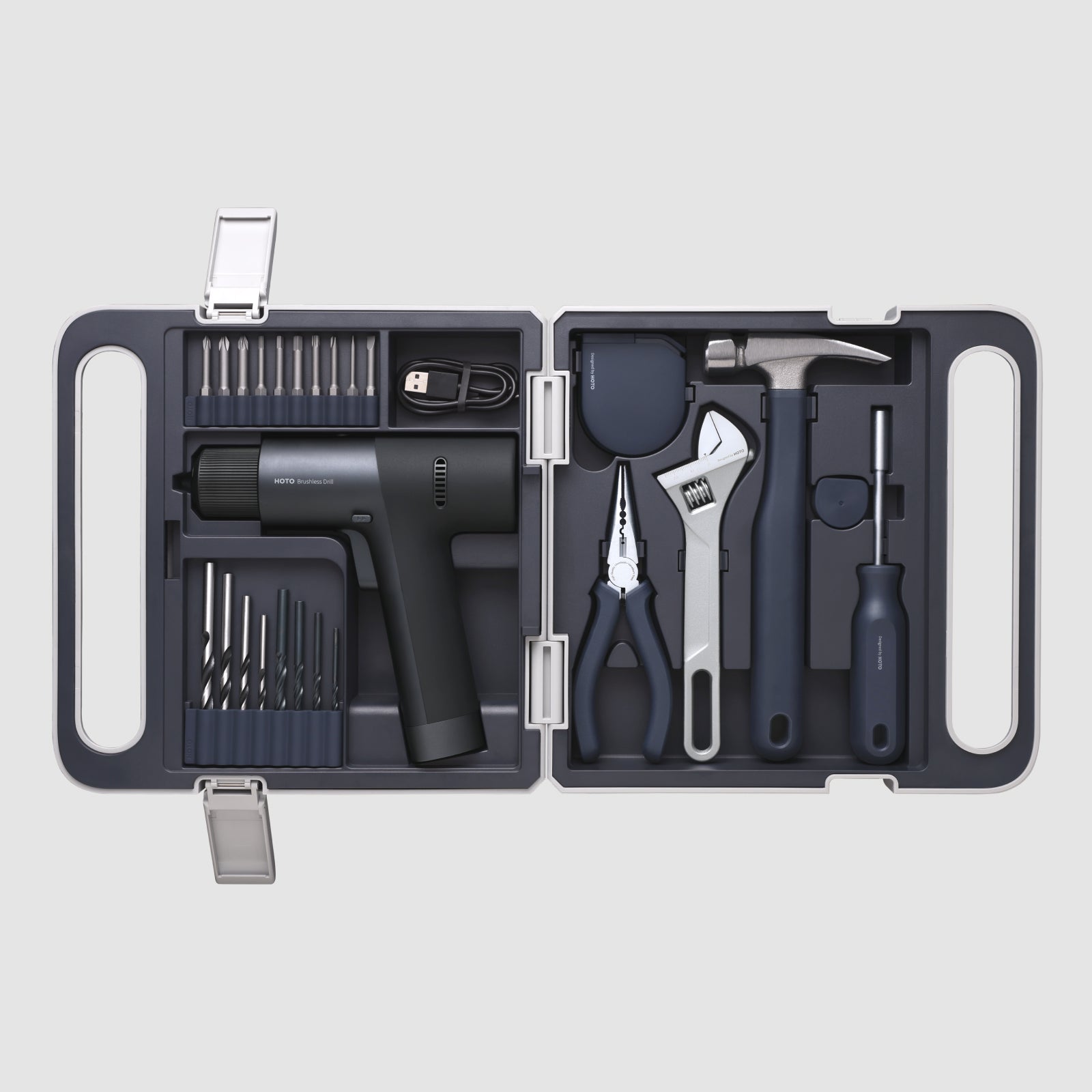 HOTO - 12V BRUSHLESS DRILL TOOL SET