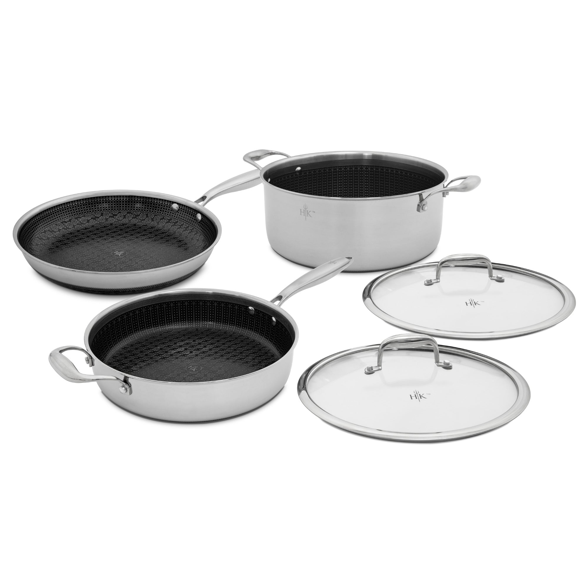 HELL'S KITCHEN - HYBRID 5 PC COOKWARE SET