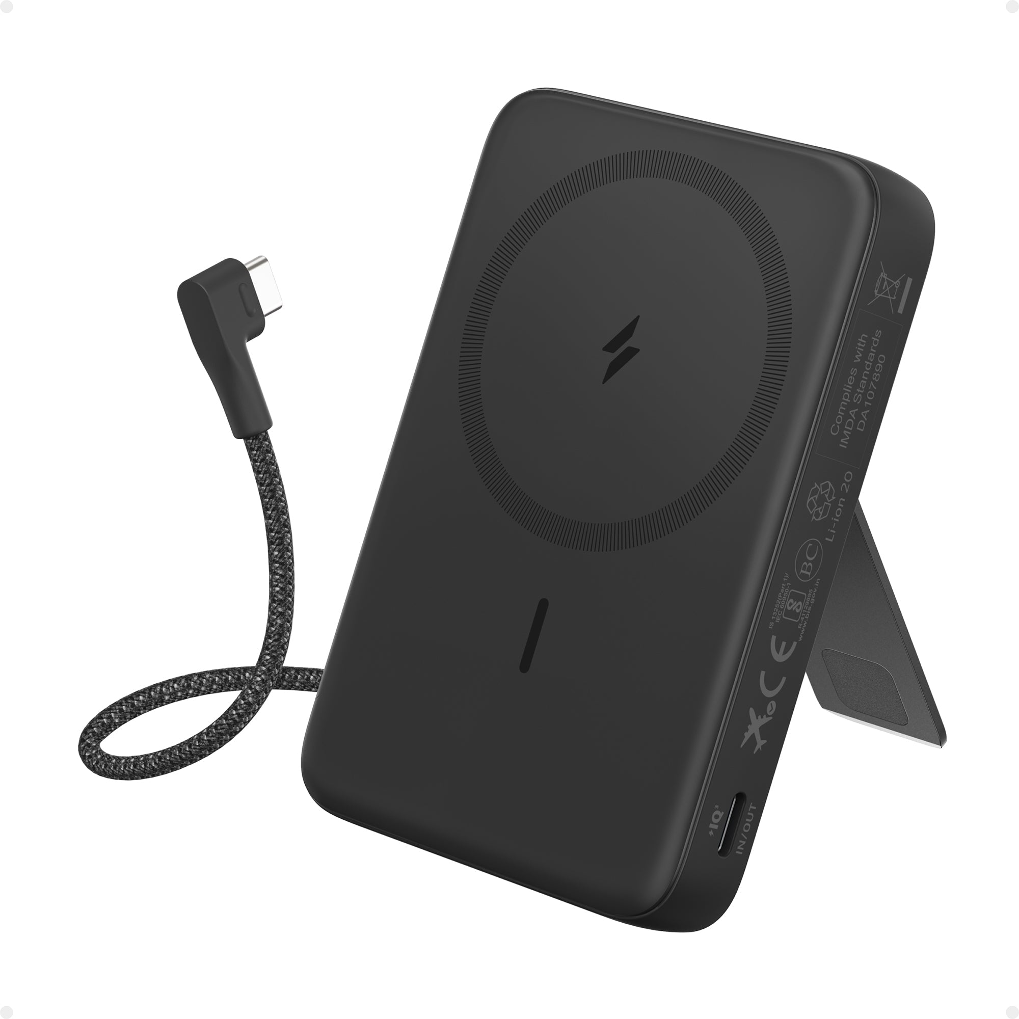 ANKER - ZOLO MAGNETIC POWER BANK (10K,30W,BUILT - IN USB - C CABLE)
