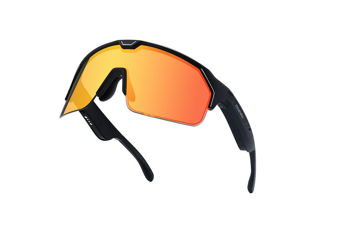 CHAMELO - SPORT MUSIC SHIELD SLIDER HVL FIRE (RED MIRROR) MATTE BLACK