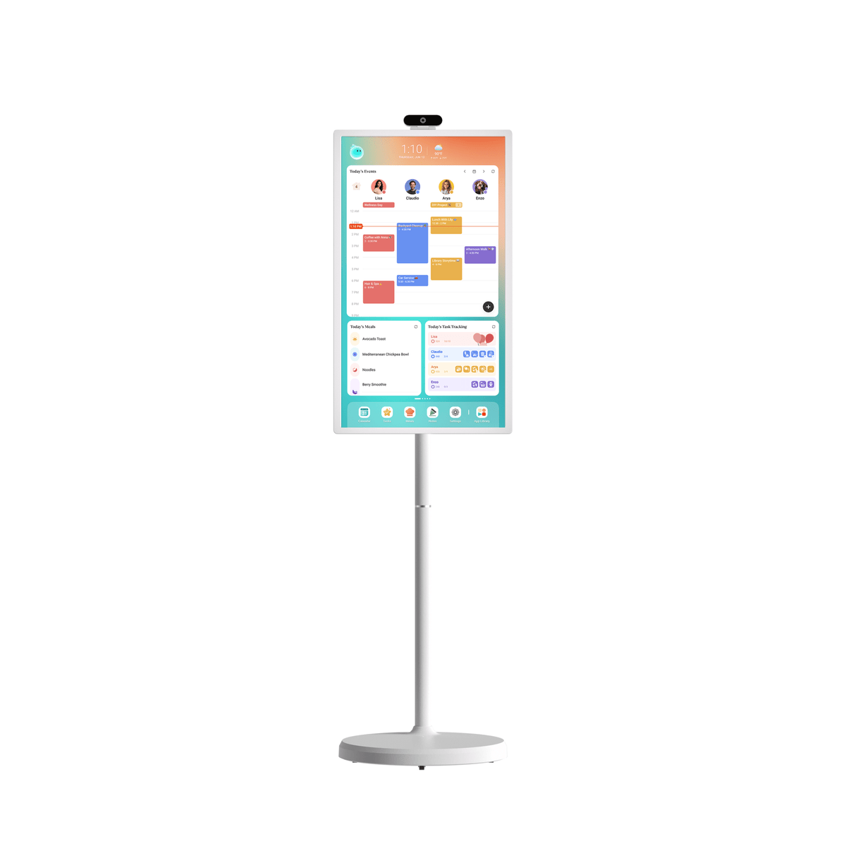COZYLA 32" CALENDAR+2 GO AIO PORTABLE FAMILY HUB & PLANNER BUNDLE 4K