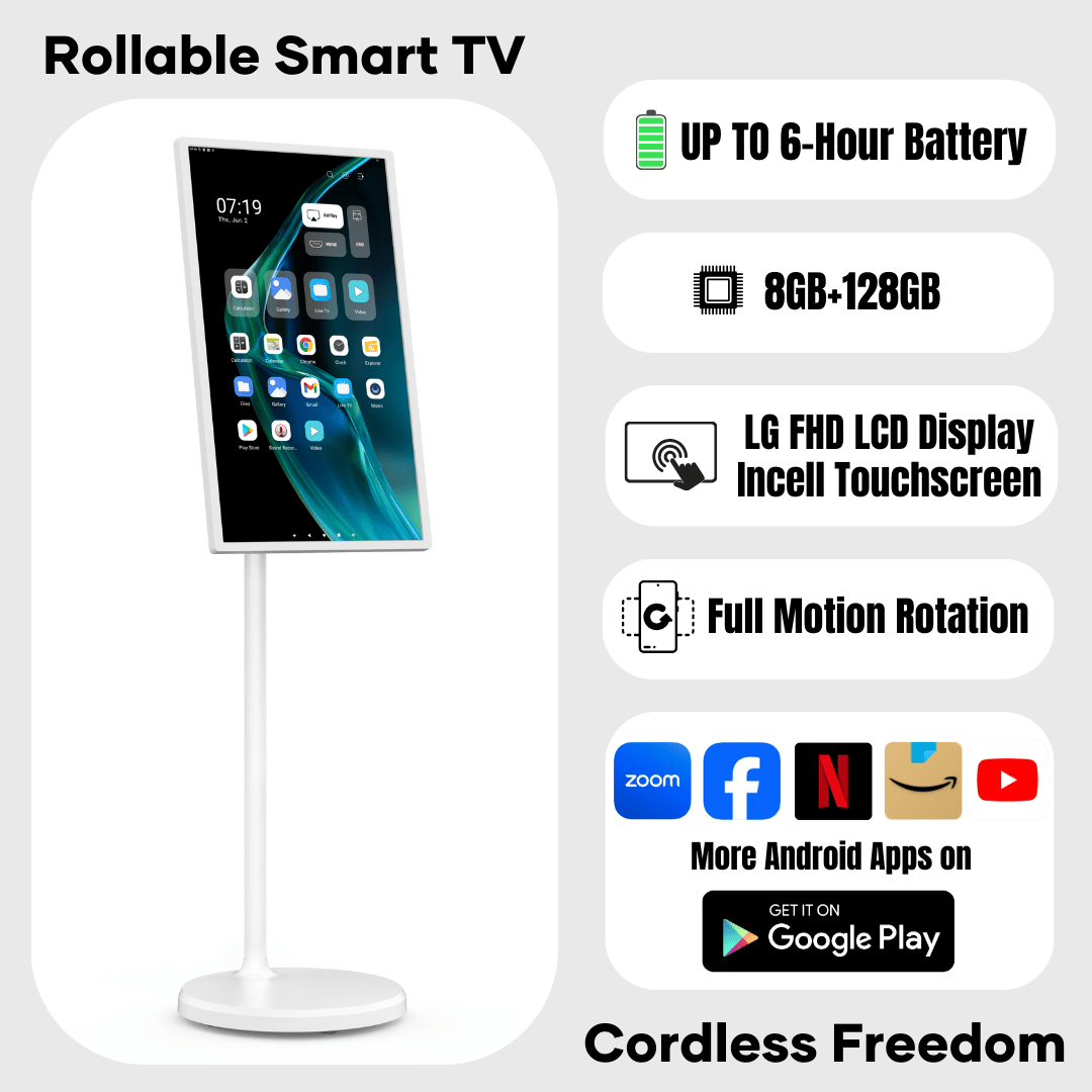 COZYLA 32" ROLLABLE TABLET TV & FAMILY HUB