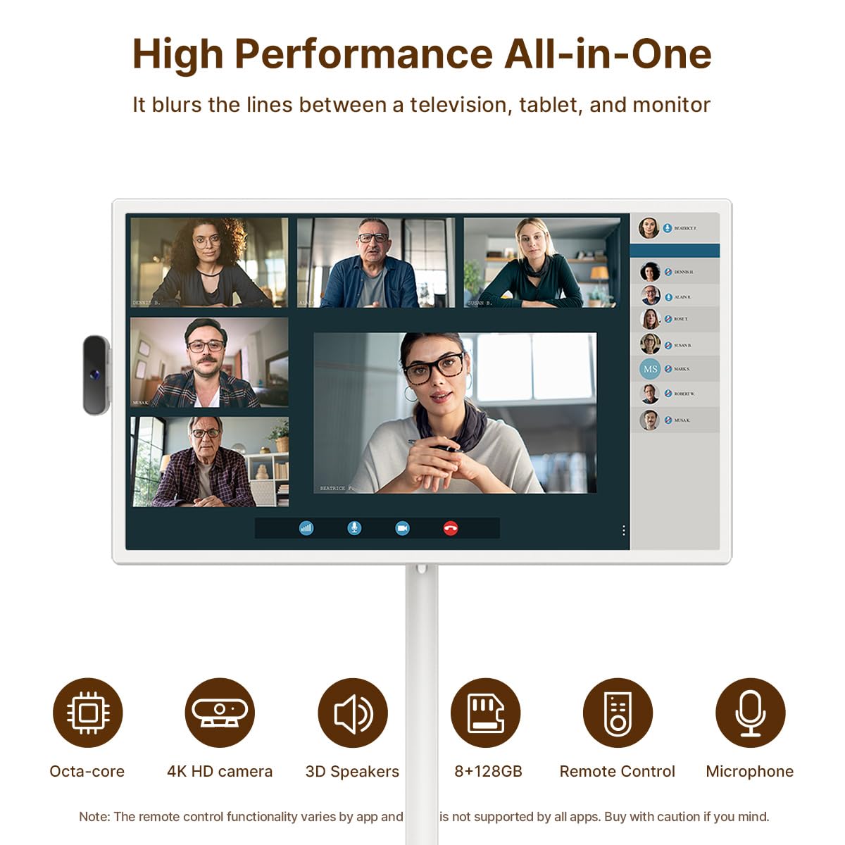 COZYLA 32" ROLLABLE TABLET TV & FAMILY HUB 4K
