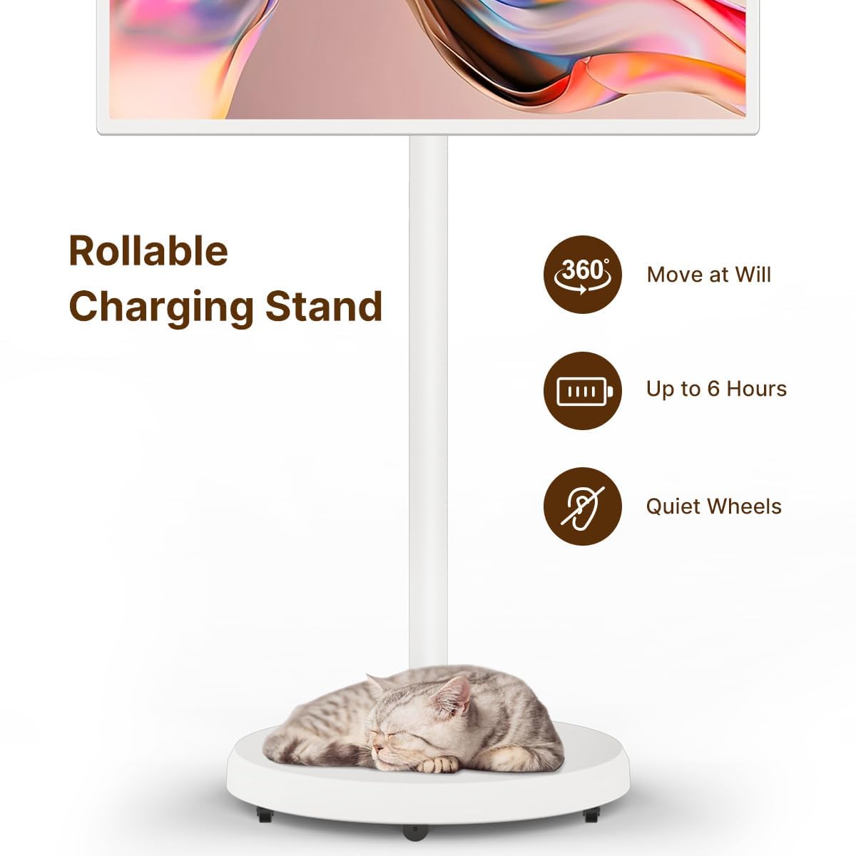 COZYLA 32" ROLLABLE TABLET TV & FAMILY HUB
