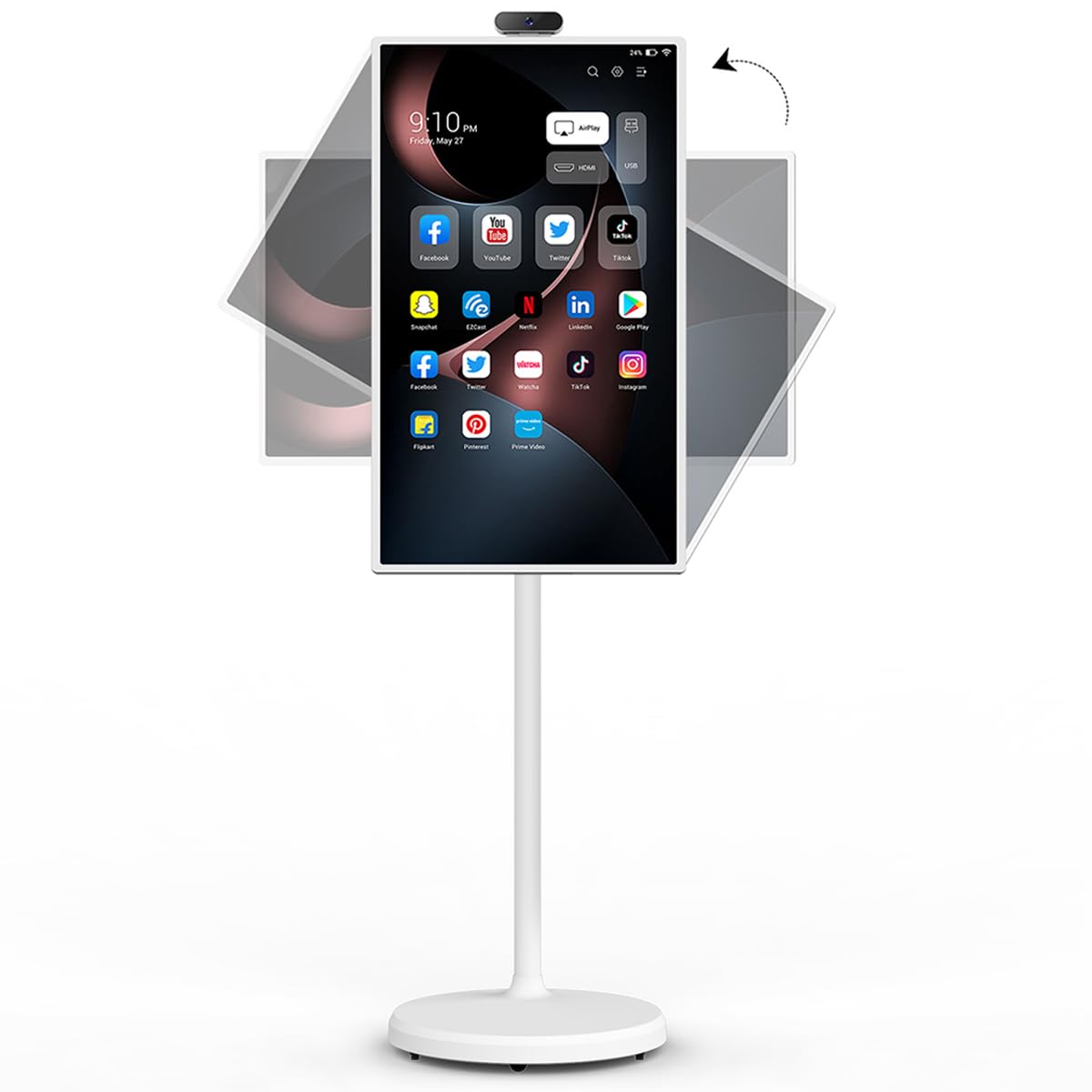 COZYLA 32" ROLLABLE TABLET TV & FAMILY HUB