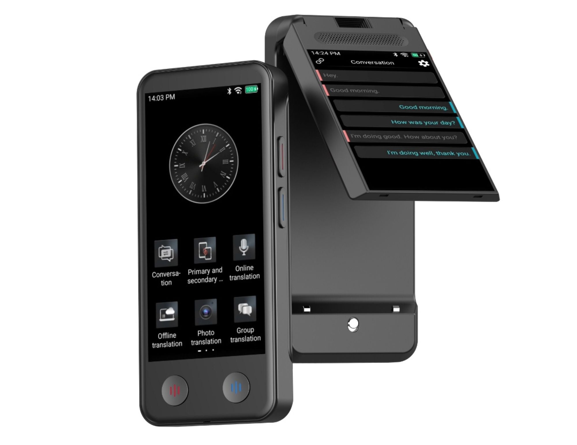 ITOURTRANSLATOR - DUAL SCREEN LANGUAGE TRANSLATION DEVICE