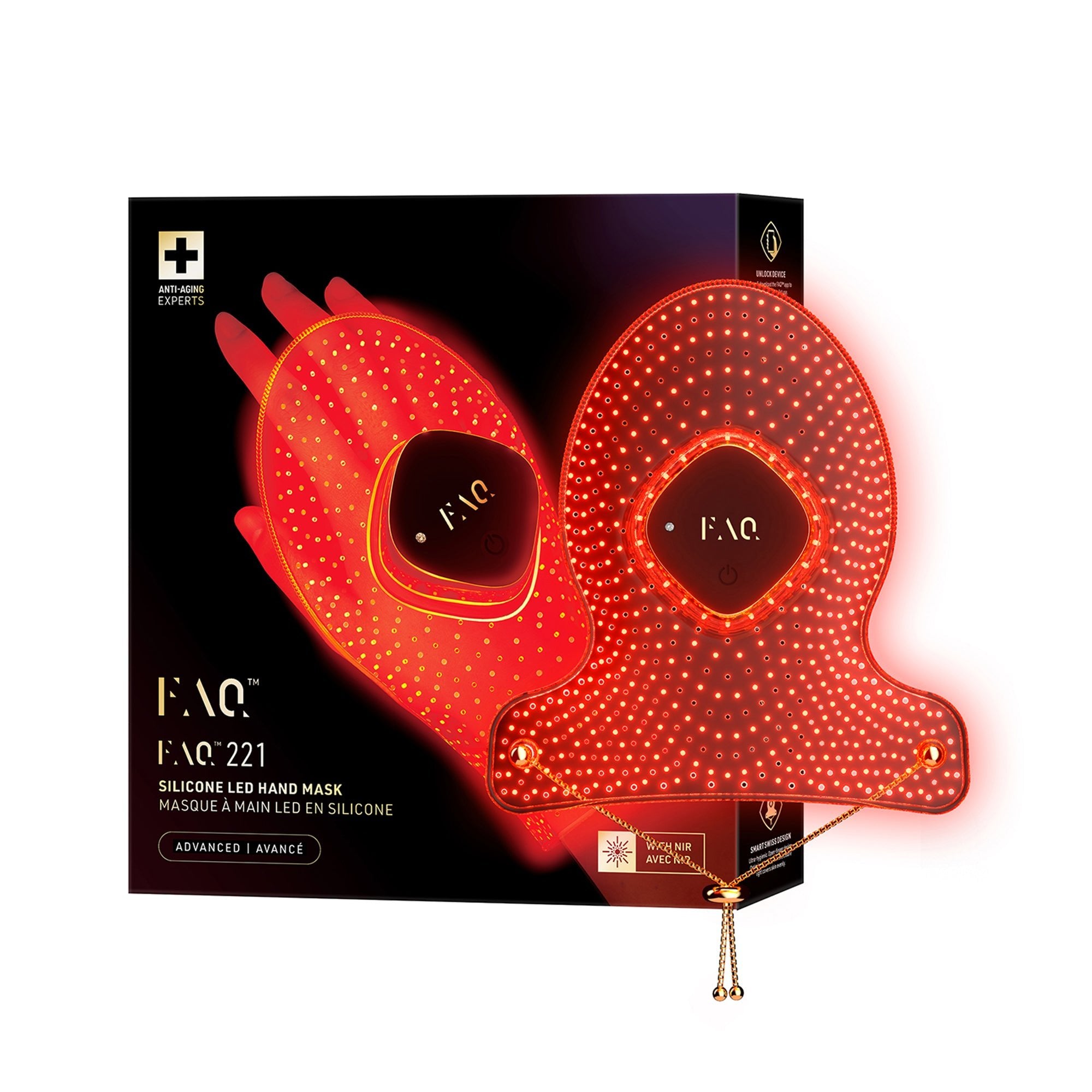 FOREO - FAQ 221 SILICONE LED + NEAR - INFRARED HAND MASK