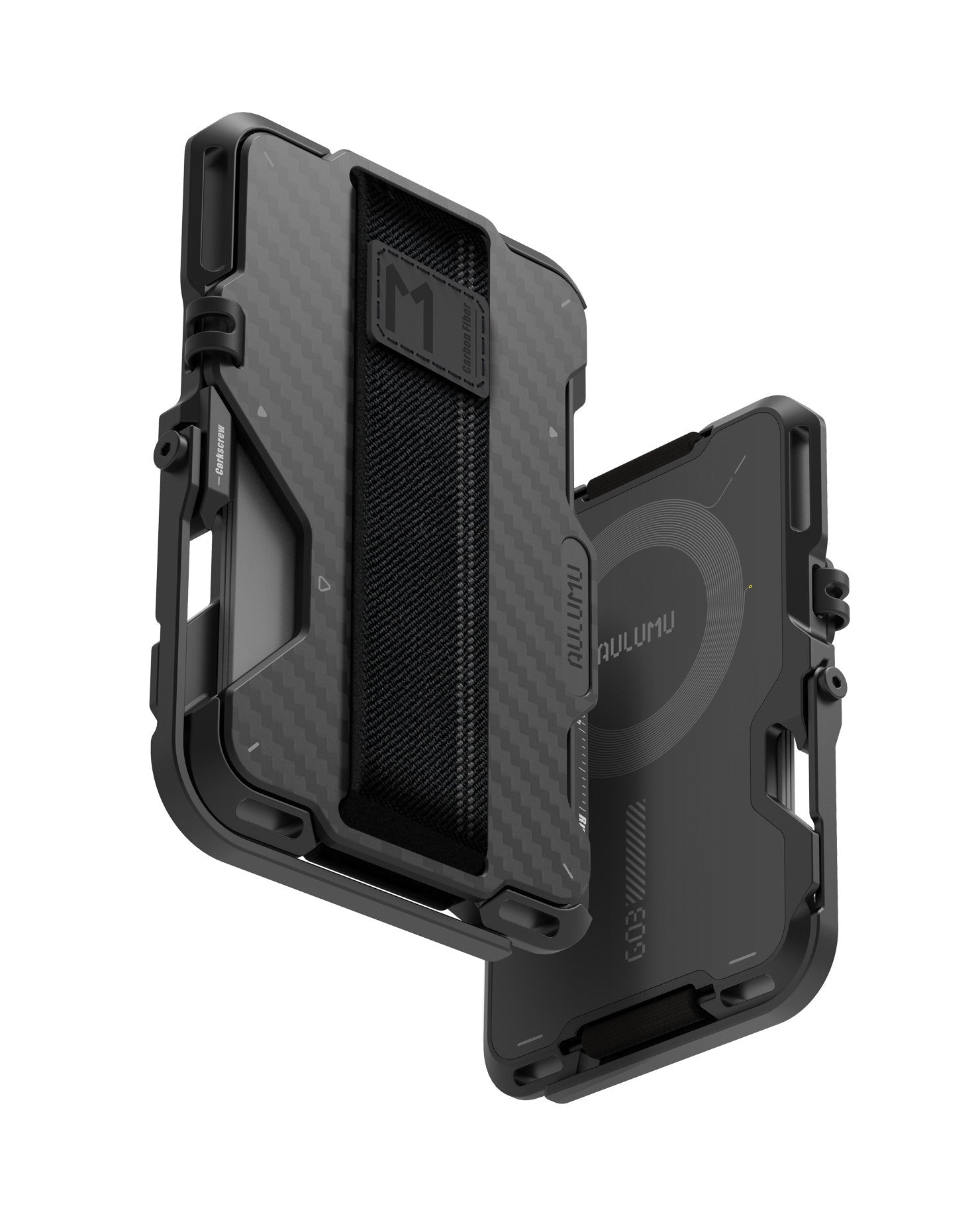 G03 MULTI-TOOL MAGNETIC METAL WALLET | CARBON FIBER COVER | MAGSAFE