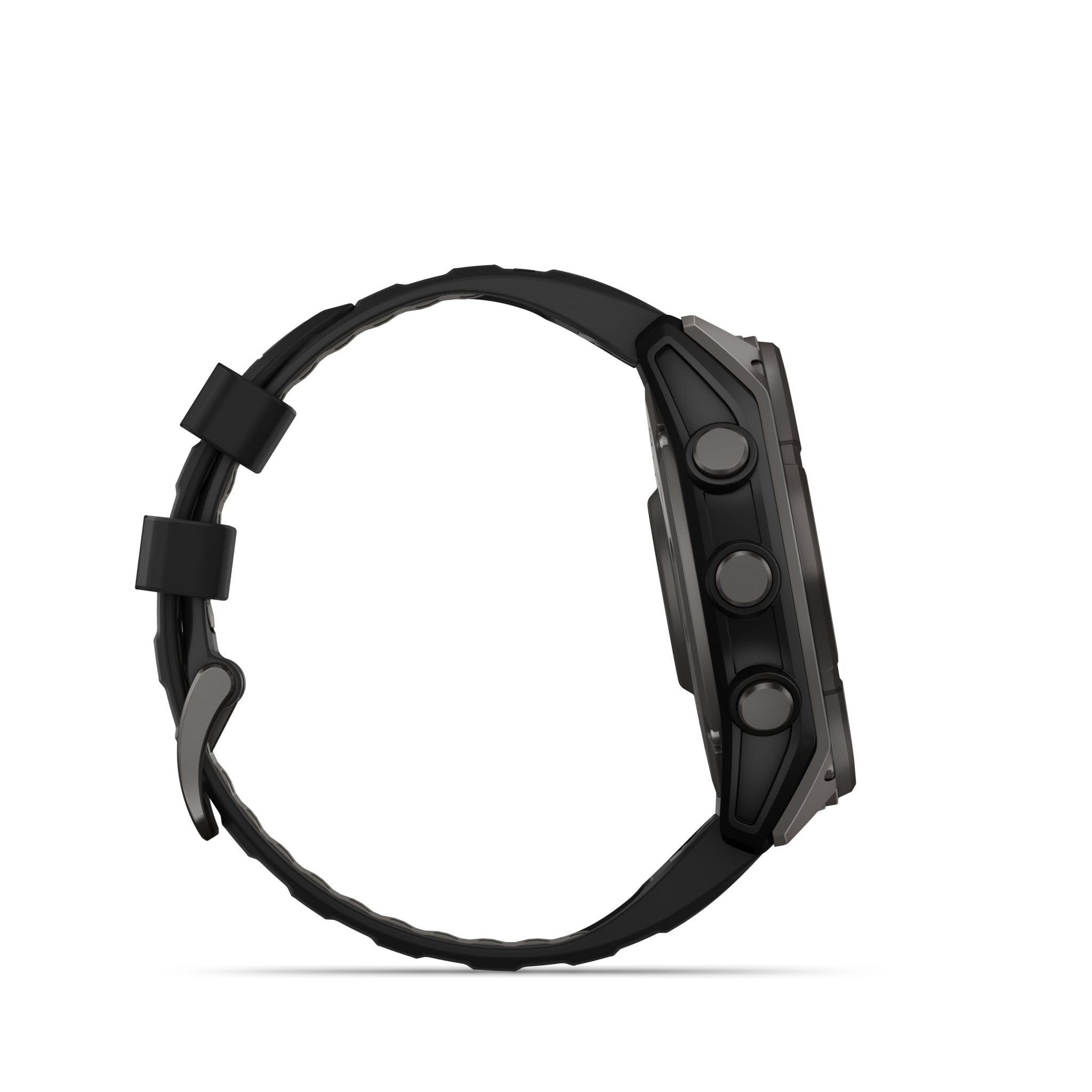 GARMIN - FENIX 8 � 51 MM, SOLAR SAPPHIRE, CARBON GRAY DLC TITANIUM WITH BLACK/PEBBLE GRAY SILICONE BAND