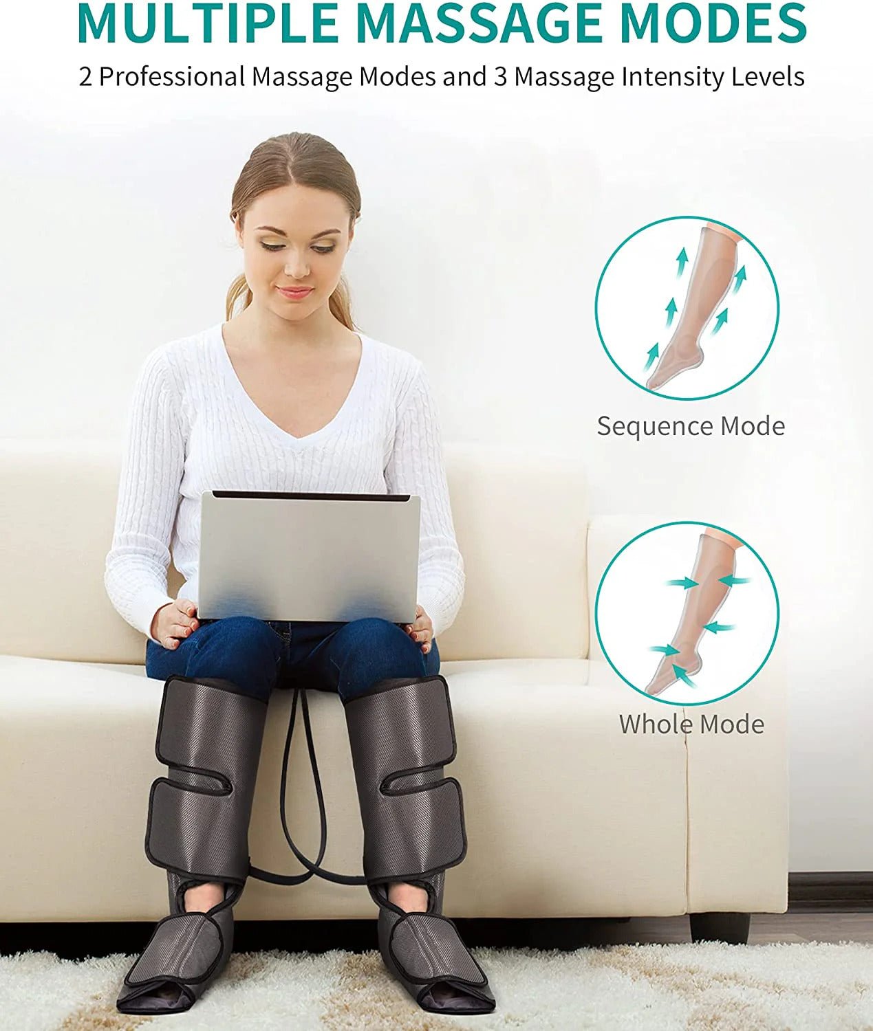 LEG MASSAGER WITH AIR COMPRESSION