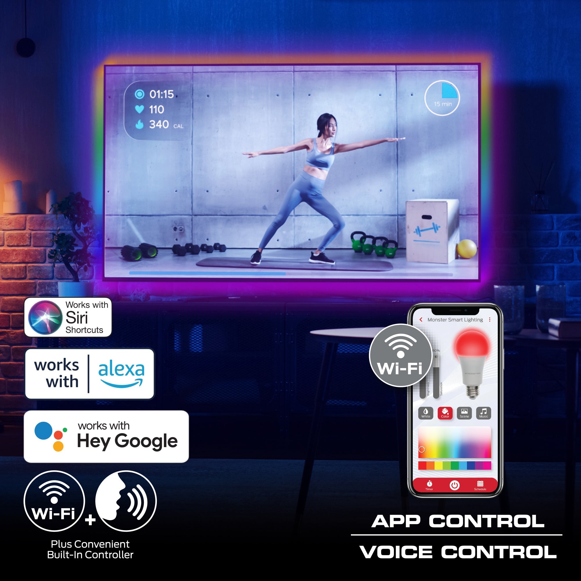 MONSTER HDMI TV BACK LED STRIP