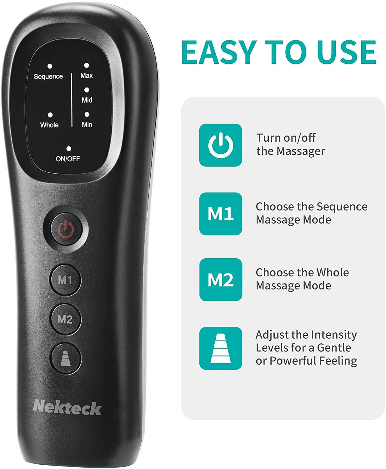 NEKTECK - LEG MASSAGER WITH AIR COMPRESSION