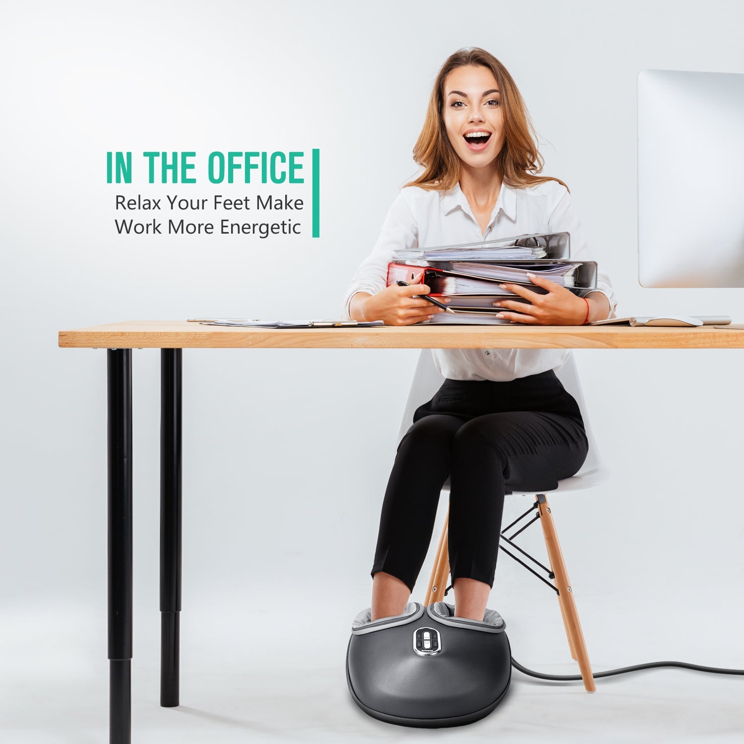 NEKTECK - SHIATSU FOOT MASSAGER MACHINE WITH SOOTHING HEAT