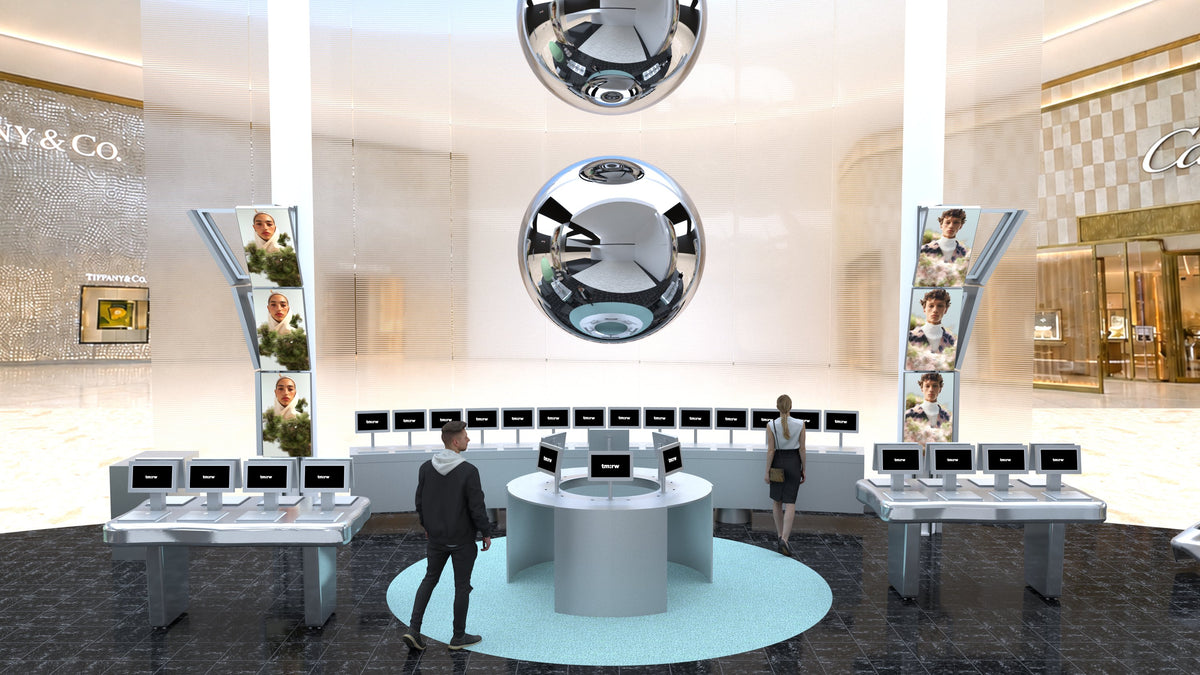 Render of the tm:rw store at Holt Renfrew Yorkdale, Toronto