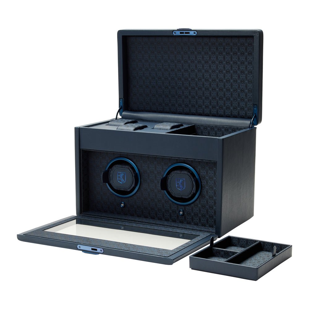 WOLF - EARTH SINGLE WATCH WINDER - MIDNGHT BLUE