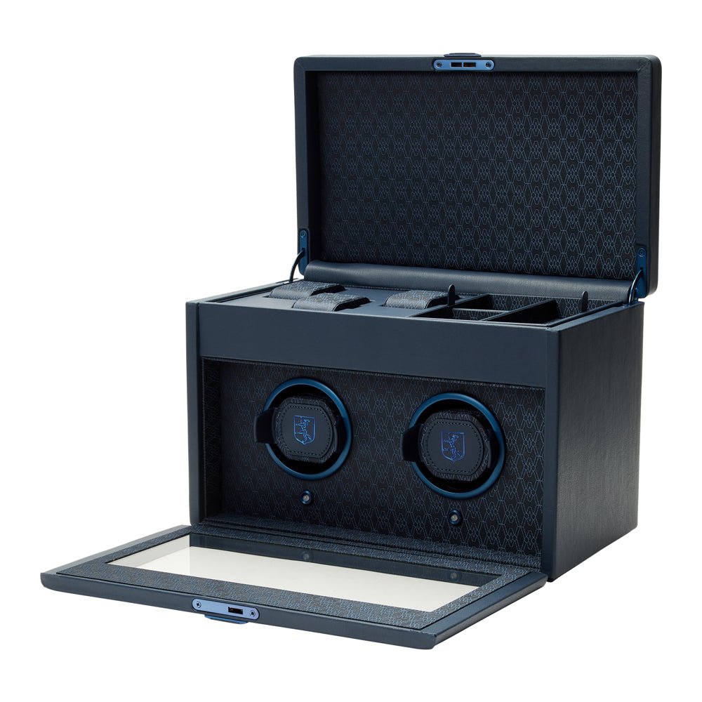 WOLF - EARTH SINGLE WATCH WINDER - MIDNGHT BLUE